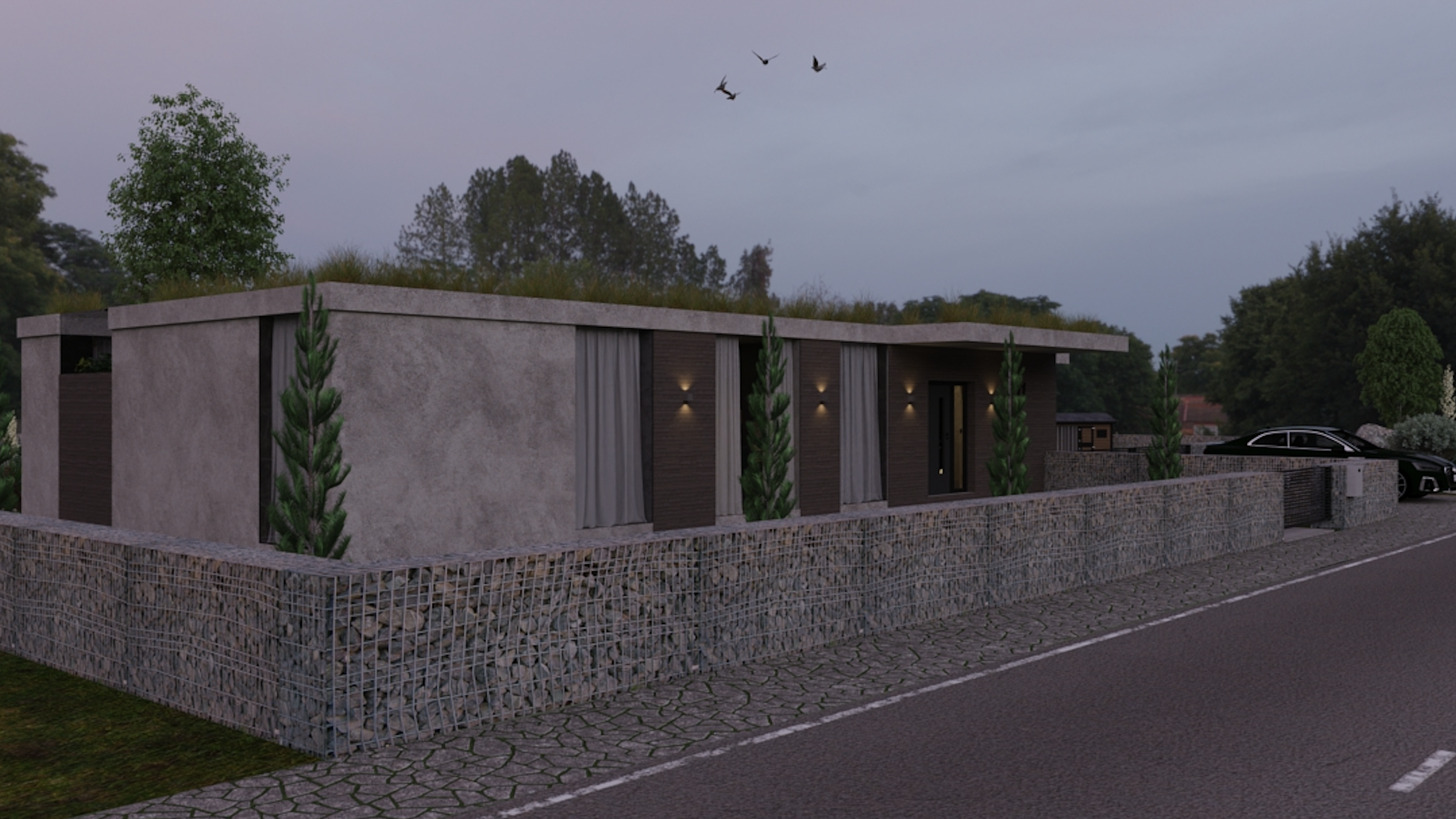 Modern house exterior 3
